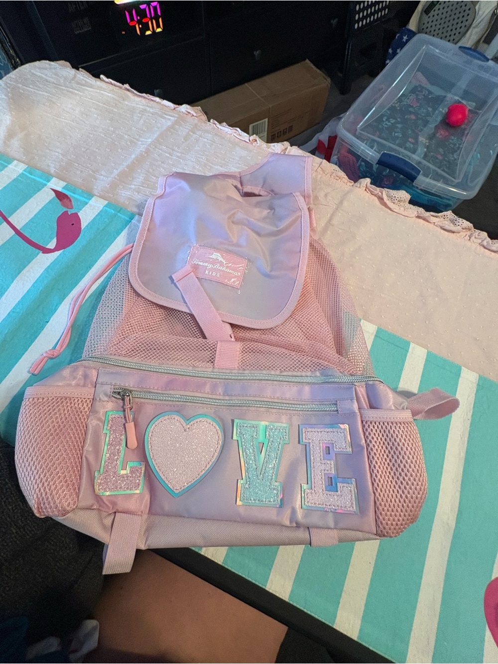 Tommy Bahama 'LOVE' Mesh Backpack